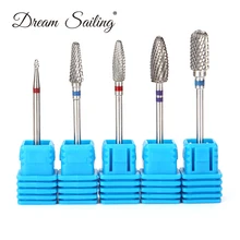 Аппарат для маникюра 1 шт. Вольфрамовая сталь ногтей сверло металлизированные для дизайна ногтей инструмент для электрическая машинка для маникюра машина аксессуар фреза полировка