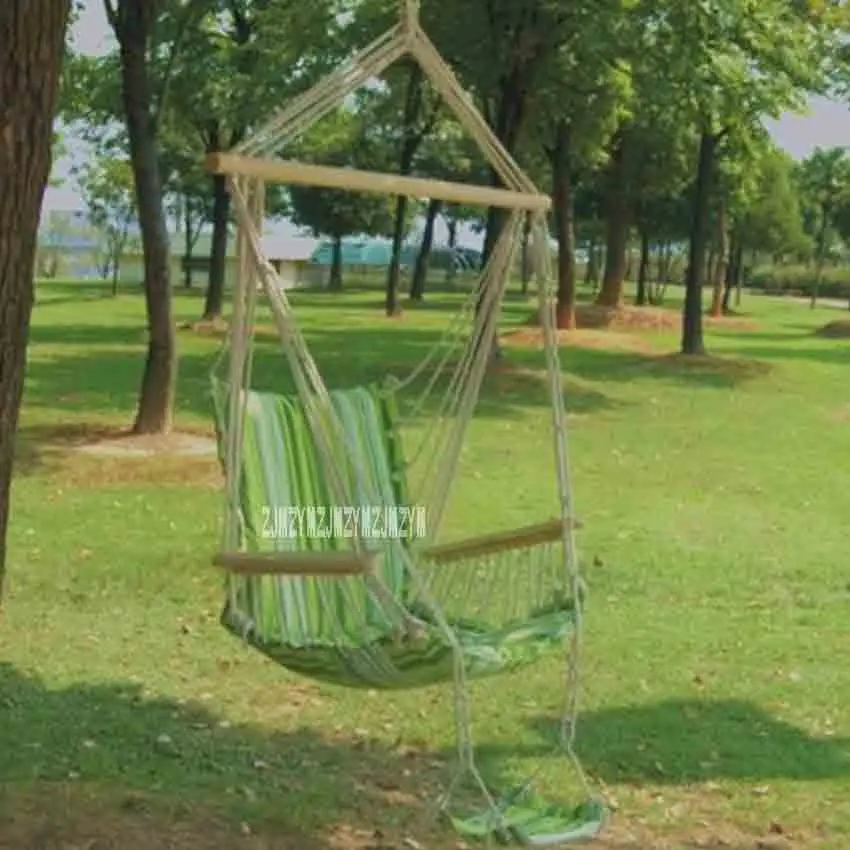 

Outdoor Garden Beach Patio Yard Swing Hammock Hanging Chair Breathable Thick Cotton Canvas Swing Casual Adult Park Rocking Chair