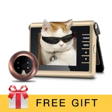 Free Shipping Video Photo Recording Doorbell Intercom 3 2inch Night Vision Wireless Digital Peephole Viewer Video