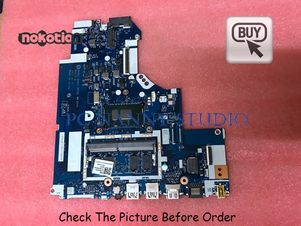 

PCNANNY NM-B241 for lenovo Ideapad 320-15ISK laptop motherboard SR342 i5-7200U DDR4 4GB RAM notebook mainboard tested