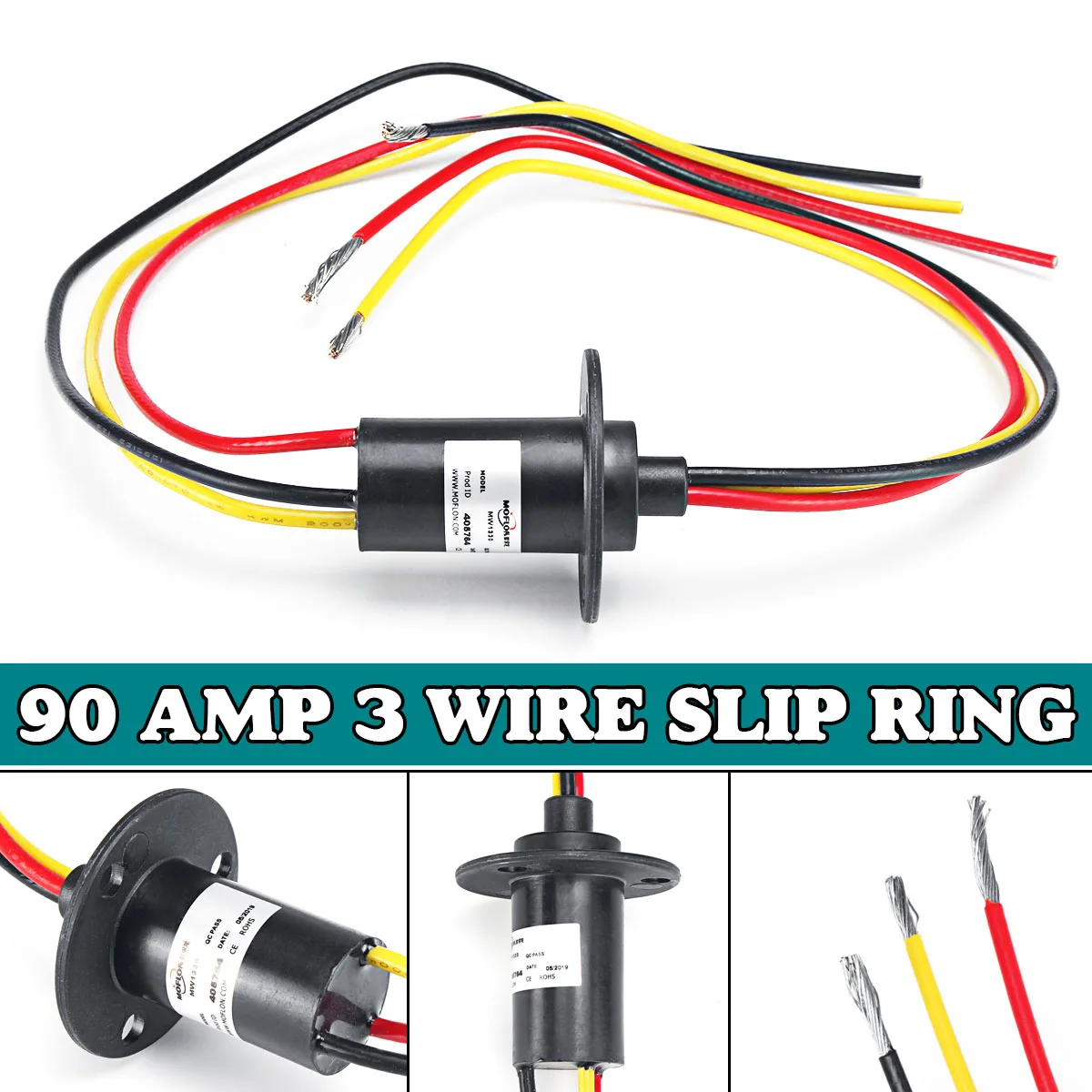 Wind Power Slip Ring Slip 3 Wire Circuit Slip Ring 30A 600V DC/AC ...