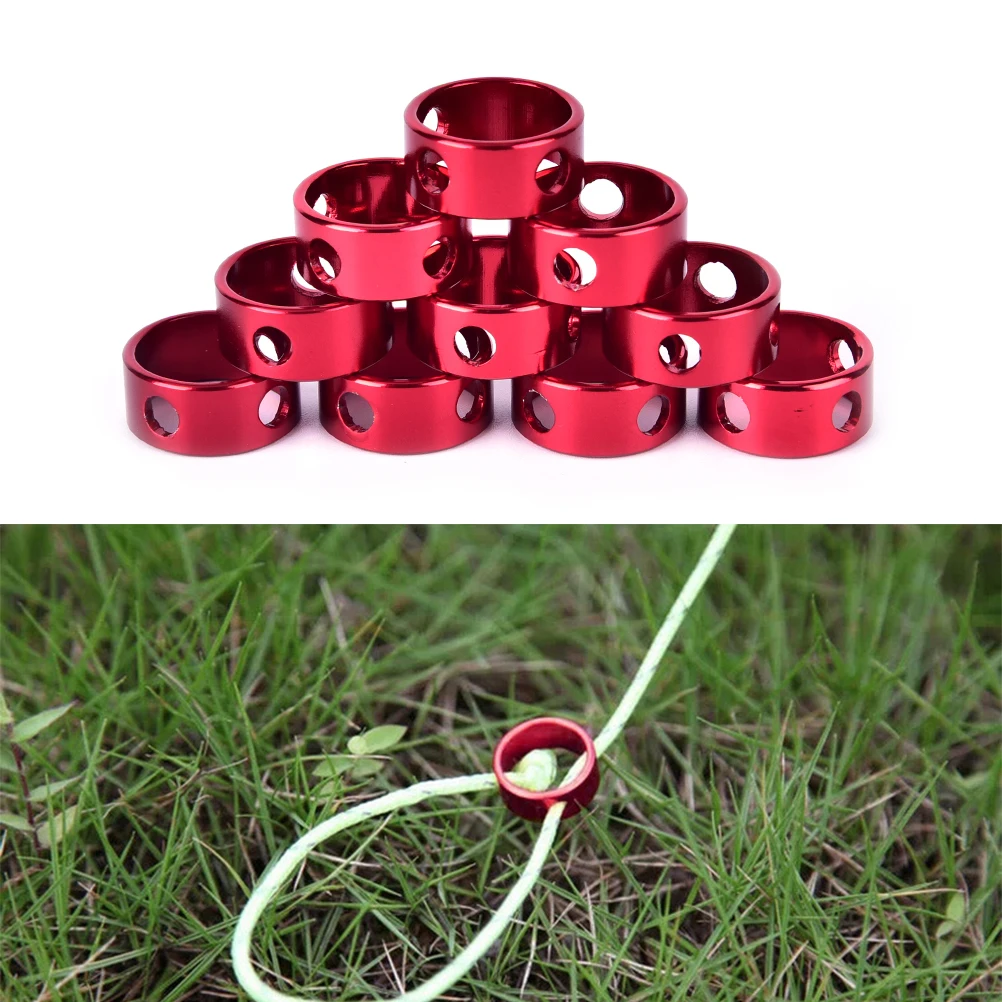 10pcs Quick Knot Tent Wind Rope Buckle Antislip Camping Hiking