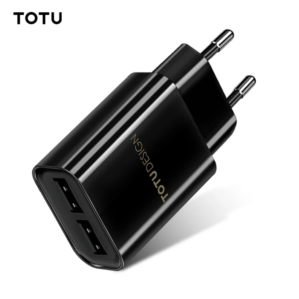

2.4A phone charger 2 Ports USB For iPhone X Xs Max Dual Travel Wall Fast Charging Adapter EU US For Xiaomi Samsung Huawei
