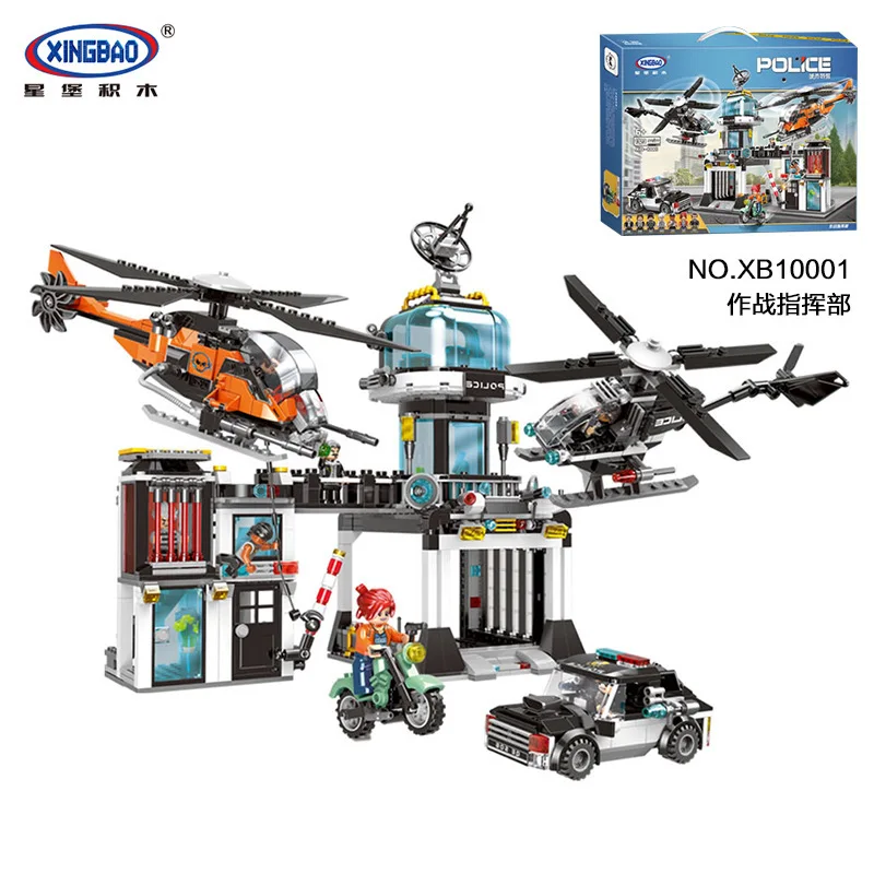 

XINGBAO 10001 City Serie The Police Operational Command Station Set s Building Blocks Bricks Compatible Birthday Gift
