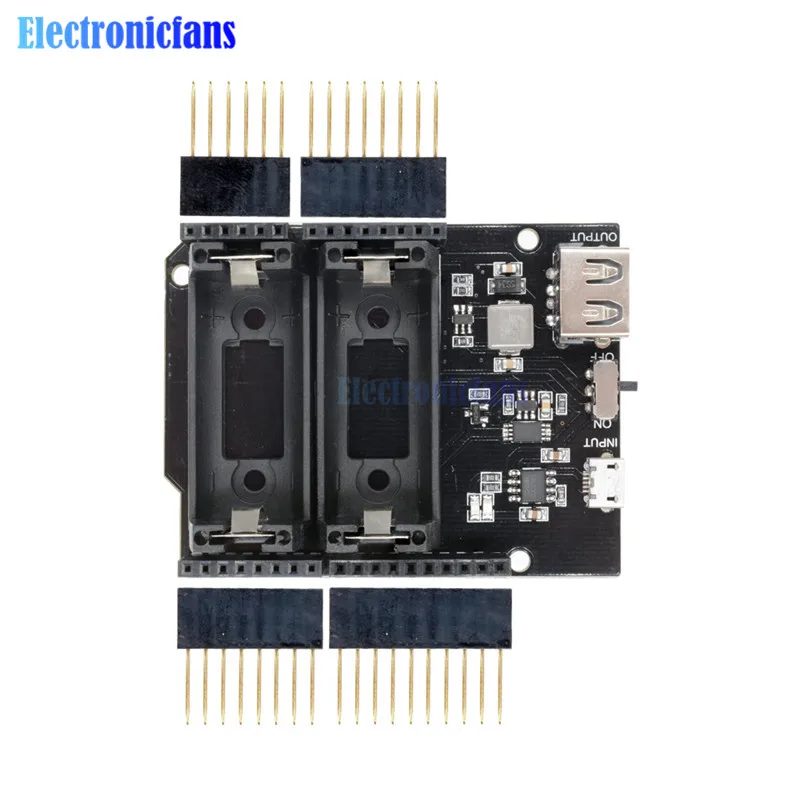 Двойное зарядное устройство 16340 для литиевых батарей защитная плата ESP8266 ESP32 2
