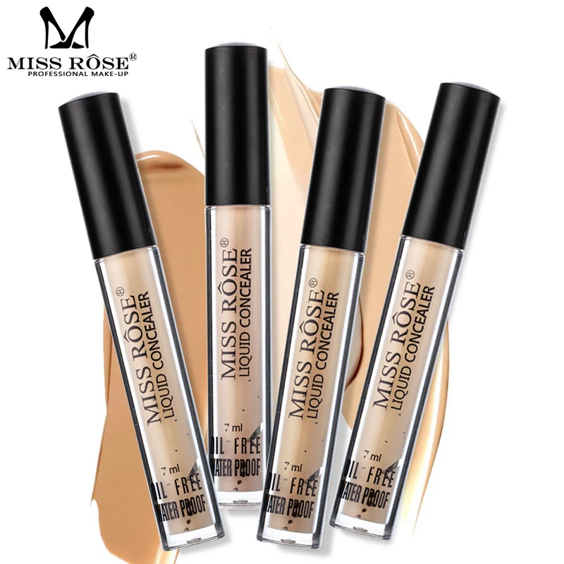 

MISS ROSE Base Makeup Mini Concealer Face Foundation Cream Nourish Oil Control Liquid Foundation Nude Make Up Bases Maquiagem