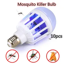 10 шт. антимоскитная лампа E27/B22 Светодиодный светильник для жуков Zapper Trap AC175~ 220 В лампа Противомоскитный репеллент Освещение для дома