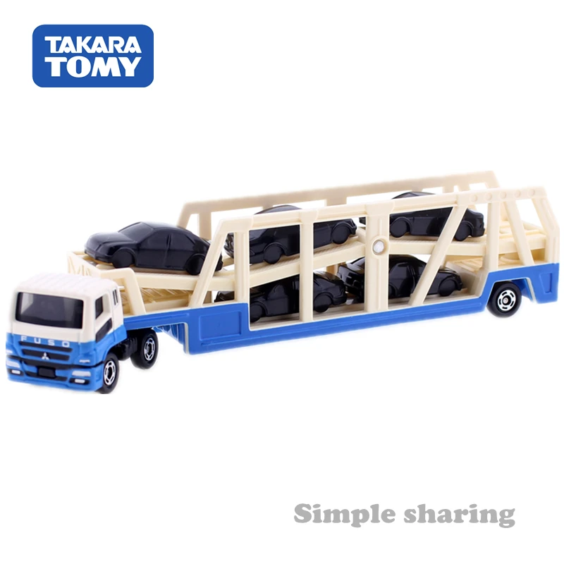 Длинный тип TOMICA NO. 131 MITSUBISHI FUSO супер большой транспортер грузовик TAKARA TOMY литый под