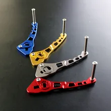 DIY катушка рокер для baitcasing катушка авиационный алюминиевый рыболовное Колесо Ручка 4 мм* 7 мм 10 г 4 цвета 1 шт./лот для S