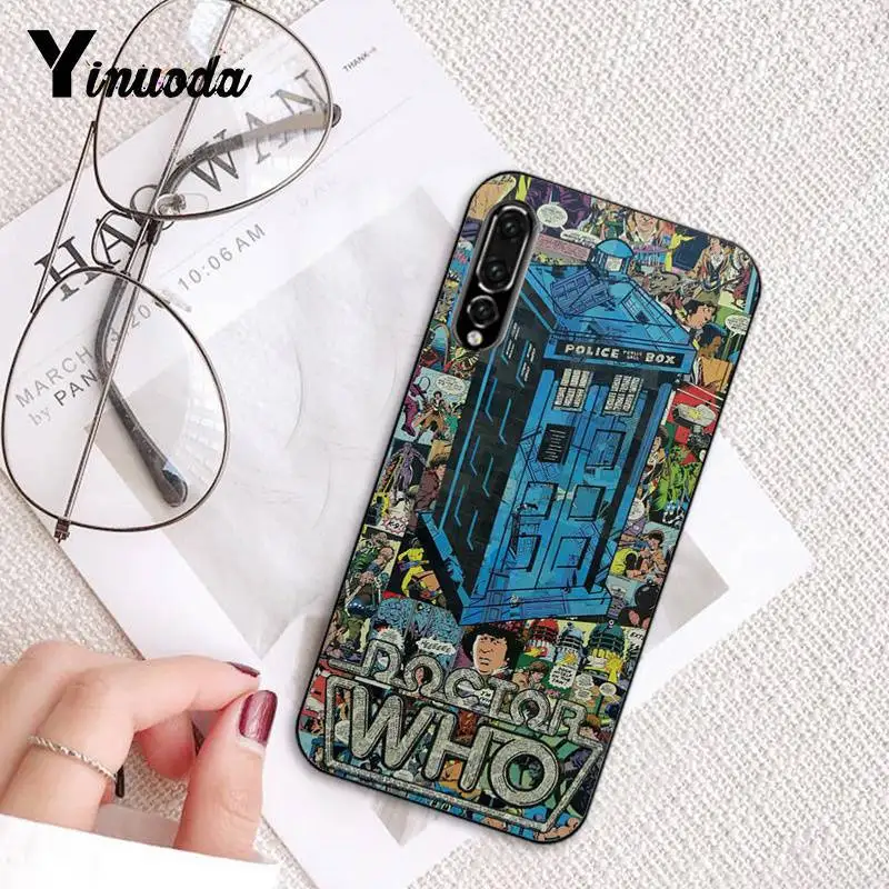 Yinuoda Doctor who tardis иллюстрации синий чехол для телефона Huawei P9 P10 Plus Mate9 10 Mate10 Lite P20 Pro