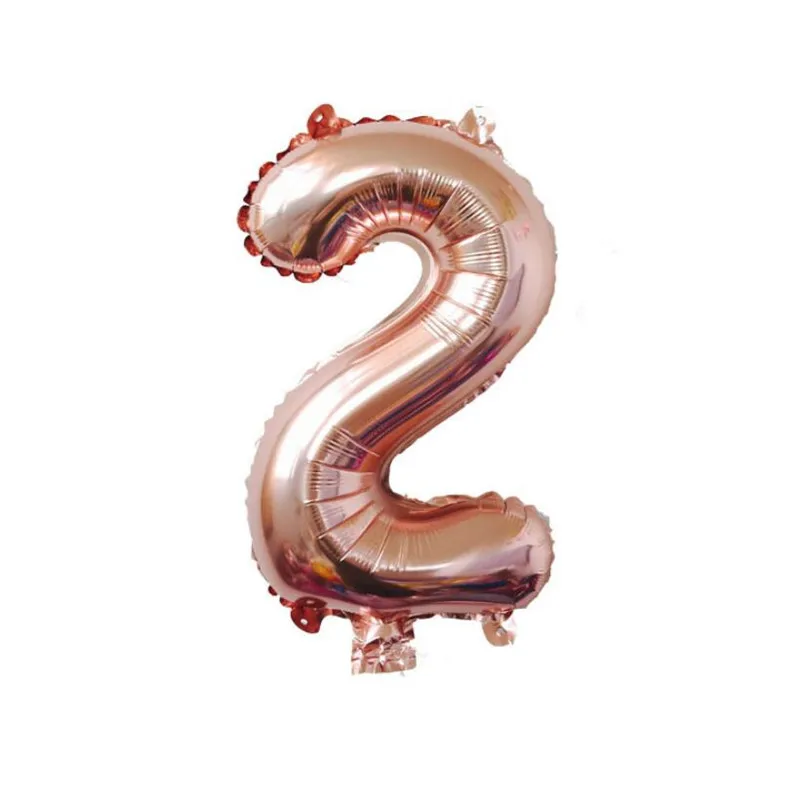 16 дюймов надувные шары в виде цифр розовое золото Baby Shower с днем рождения Рождество Свадебные шары украшения поставки