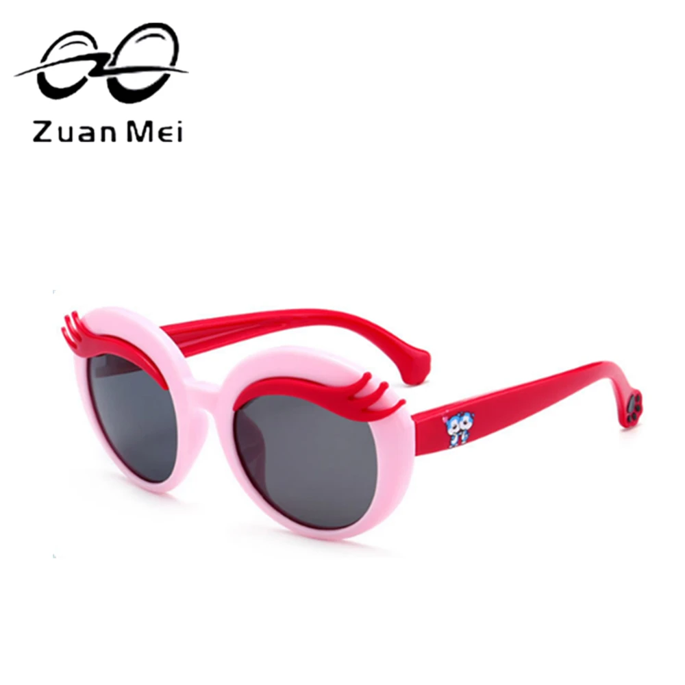 Цзуань МЭИ бренд дети поляризованных солнцезащитных очков TR90 для маленьких мальчиков и девочек UV400 очки Пластик titaniumsun очки для детей ZM-C01