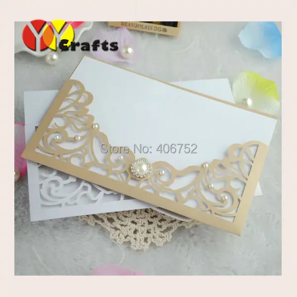 

2018 silver color luxury custom various wedding invitation card models