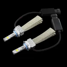 Комплект из 2 предметов, белая H4 H7 H8 H9 H11 9005 HB3 9006 HB4 H10 H16JP 9012 HIR2 светодиодный лампы фар автомобиля комплект 12000LM XHP50 фишек противотуманных фар