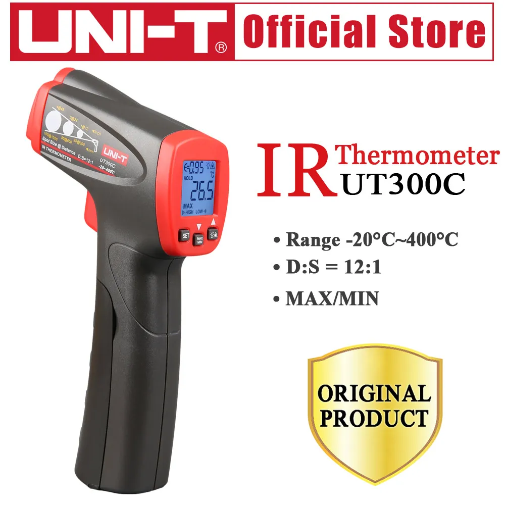 UNI T UT300C Infrared Thermometer measure temperature from a distance
