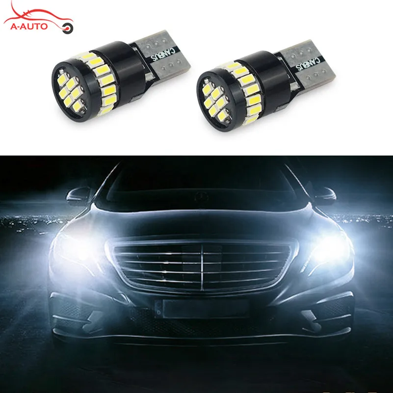 2x T10 W5W Car LED 12V Lamp Canbus Parking Clearance Lights For