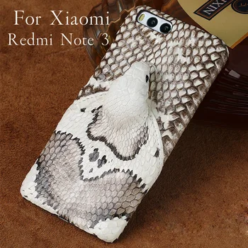 

Wangcangli brand phone case real snake head back cover phone shell For Xiaomi Redmi Note 3 full manual custom processing