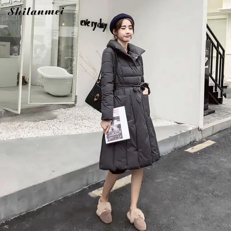 White Manches Streetwear 2018 Gris Chaud Long Épaississent Dropship Automne black Manteau Parkas Doux Pardessus Hiver burgundy Mode gray green Femme Off Longues Coton wUSqzw