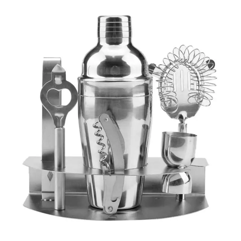 7 шт. шейкер из нержавеющей стали, миксер для вина, Мартини, Бостонский шейкер для бармена, вечерние барные инструменты, 550 мл/750 мл