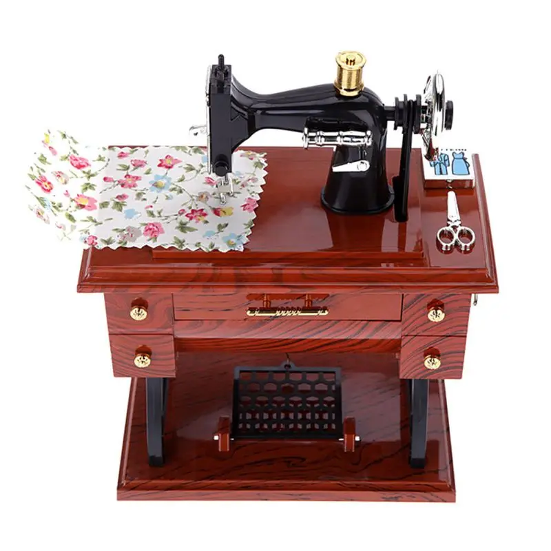 font b Music b font Sewing Machine Exquisite font b Box b font Musical Vintage