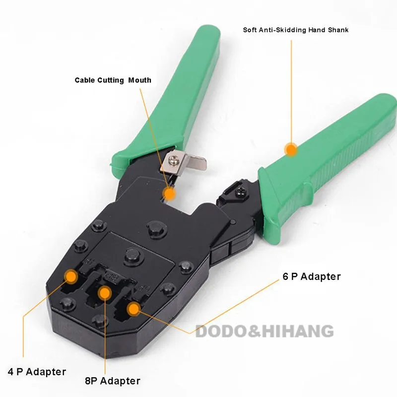 Мультитул RJ45 RJ11 RJ12 4 P/6 P/8 P Портативный Ethernet обжимные плоскогубцы телефонный линейный тросик щипцы D5203