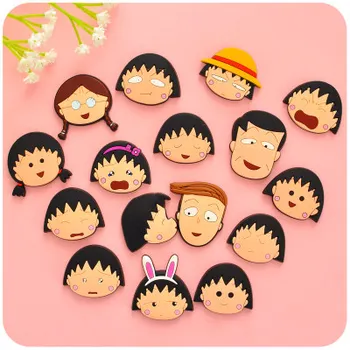 

6pcs/Lot Japanese Maruko Cartoon Magnet Decorative Refrigerator Magnets Kitchen Magnetic Fridge Magnets For Kids