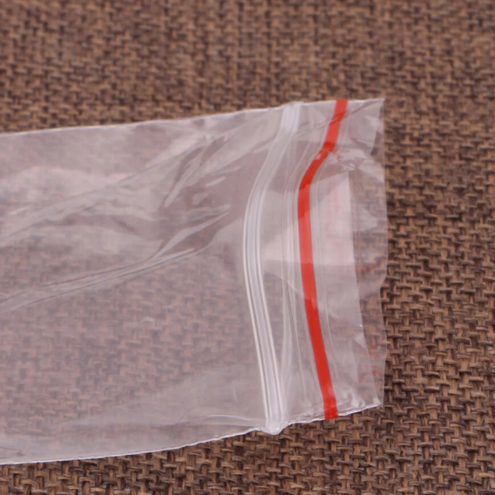 Details about   100 PCS Clear Grip Self Press Seal Resealable Zip Lock Plastic Polythene Bags 