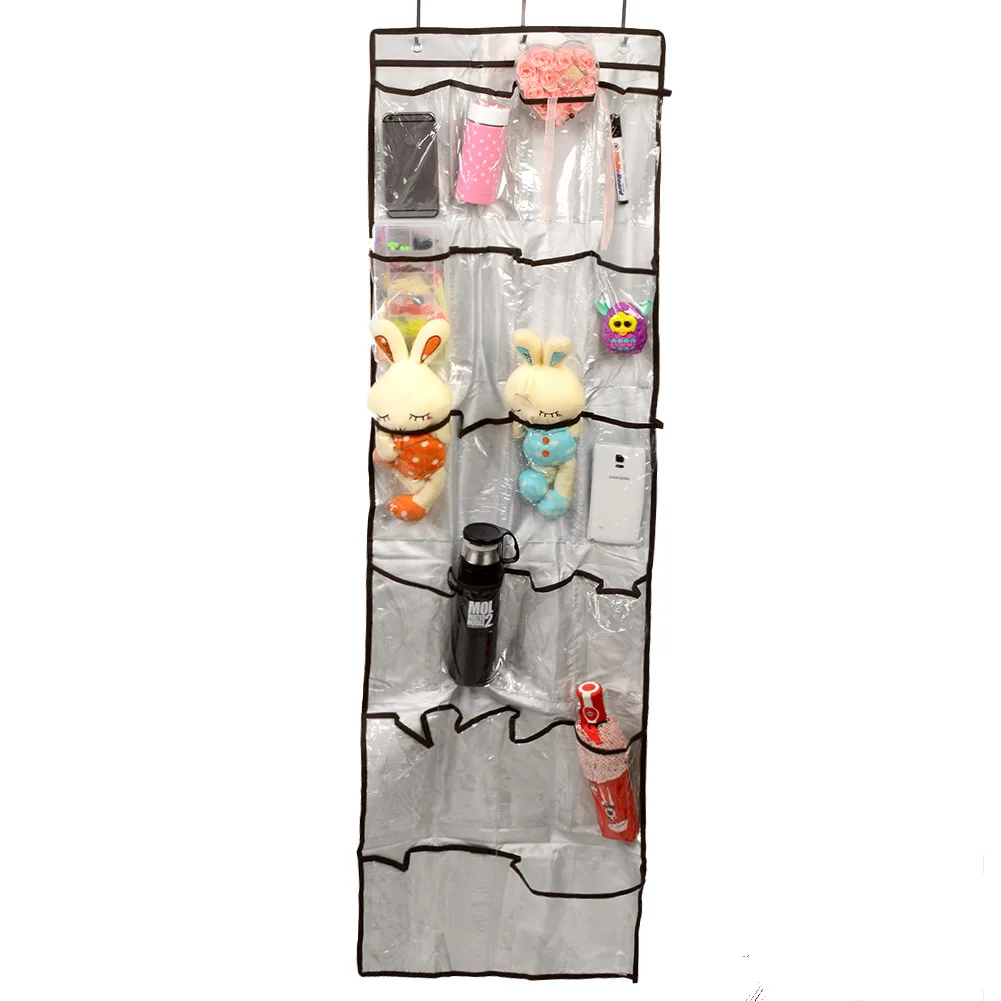 

Clear Vinyl Over The Door 22Pockets Shoe Sock Hanger Tidy Organizer Storage Bag