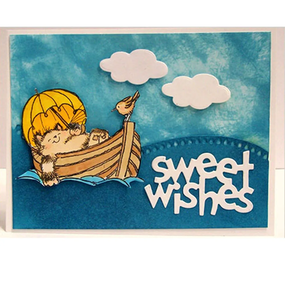 

SWEET WISH DIY Cutting Dies Embossing Scrapbooking Stencils Cards Making Photo Album Decor