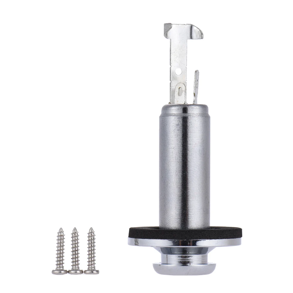 Electric Guitar End Pin Mono Endpin Jack Socket Plug 6.35mm 1/4 Inch