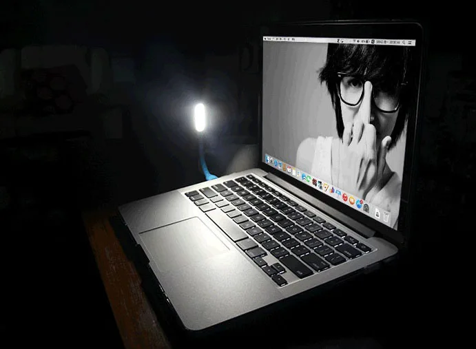 Светодиодный настольный мини светильник для чтения гибкий USB светодиодный