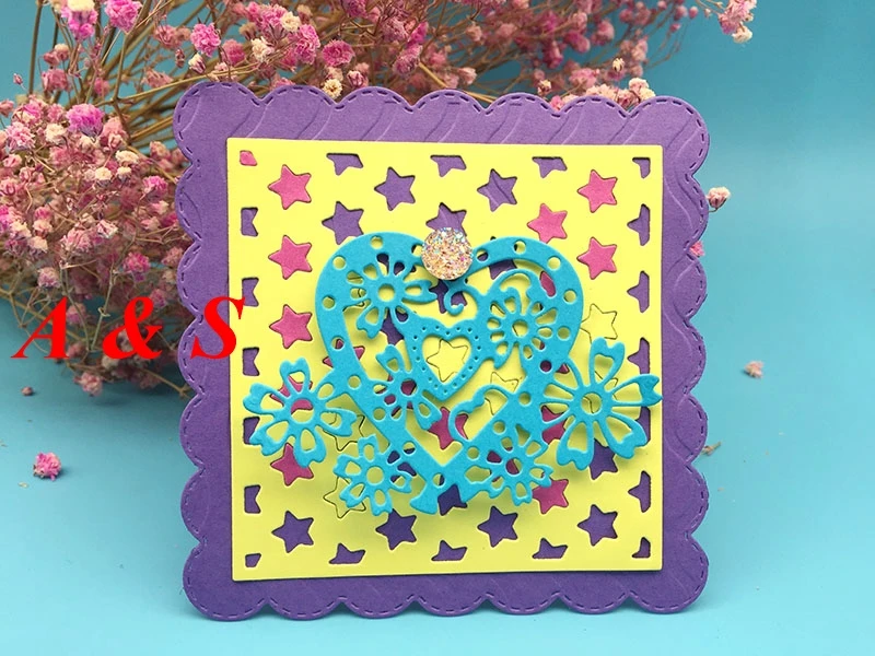  Y404 METAL CUTTING DIES Flower Heart Scrapbook card invitation paper craft party decor embossing st - 32852341533