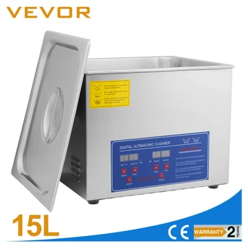 

15L Ultrasonic Cleaner Professional Lab Ultrasonic Cleaner Stainless Steel with Timer Heater for Jewery Dental Part Tools
