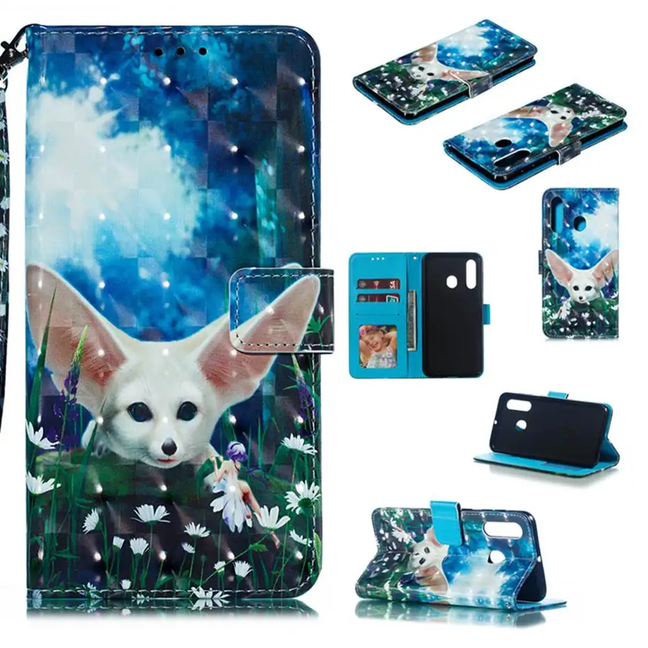 A60 Flip Wallet Case For Samsung Galaxy A60 Luxury Phone Case For Samsung Galaxy A60 A606F A606 PU Leather Cover