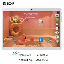BDF планшет 10 дюймов планшетный ПК Android 7,0 Восьмиядерный 4 ГБ/64 Гб Встроенный 4G планшет две sim-карты ноутбук WiFi Bluetooth ПК планшет 10