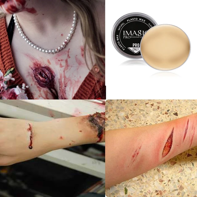 Fake Cuts Scar Skin Wax Halloween Make Up Create Stage Effect Eyebrow