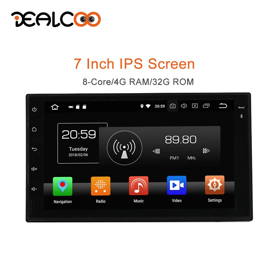

Dealcoo 2 Din Car Radio GPS Android Autoradio 2 Din Android Car Radio 2din Android Central Multimedia for Universal 7 Inch Touch