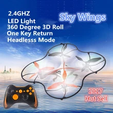 Novas Crianças Brinquedo do RC RC105 2.4G 4CH Headless Modo uma chave retorno do Rolo 3D radio control RC Quadcopter Drone com velocidade diferente