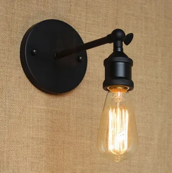 

IWHD Arandela Black Vintage Wall Lamp LED Retro Loft Industrial Edison Wall Sconce Light Wandlampen Luz De Parede