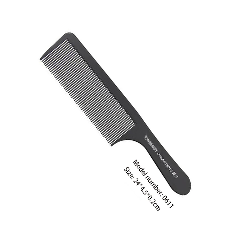 صالون تصفيف الشعر الكريكيت سامسونج شقة رئيس مشط المتوسطة قطع الكربون مشط حلاقة فرشاة مكافحة ساكنة أدوات الحلاق