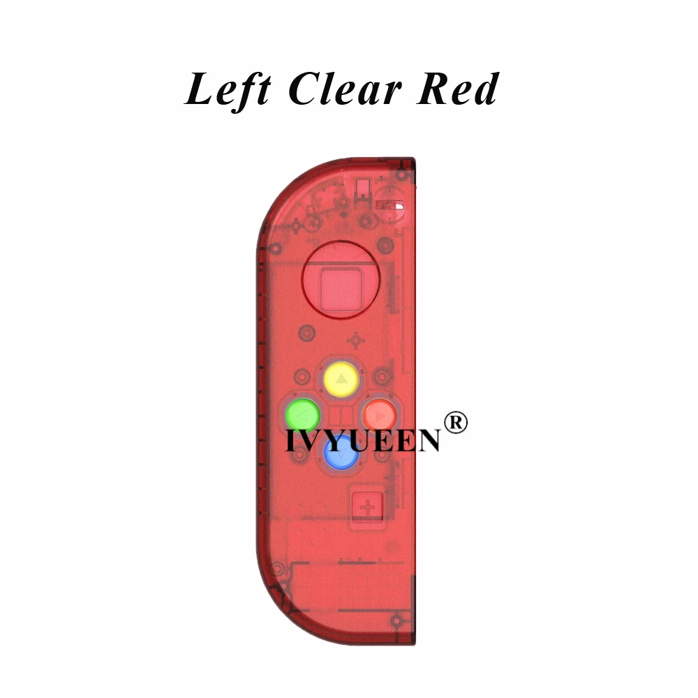 IVYUEEN для Joy Con, сменный корпус, прозрачный чехол, чехол для переключения, консоль Joy-Con с кнопками ABXY