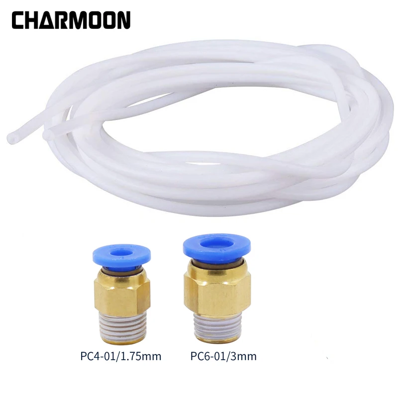1 м PTFE трубные соединители для труб 3D принтеры части j головки Hotend V5 V6 75 мм 3 0 нити