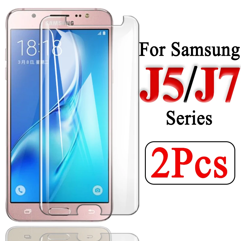 

2pcs/lot protective glass on the for samsung galaxy j5 2016 tempered armor samsun j7 prime pro screen protector sansung j 5 7 9h