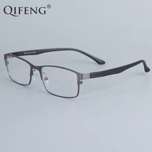 QIFENG оправа для очков мужские компьютерные оптические РЕЦЕПТ на очки для зрения рамка для мужских прозрачные линзы QF16013