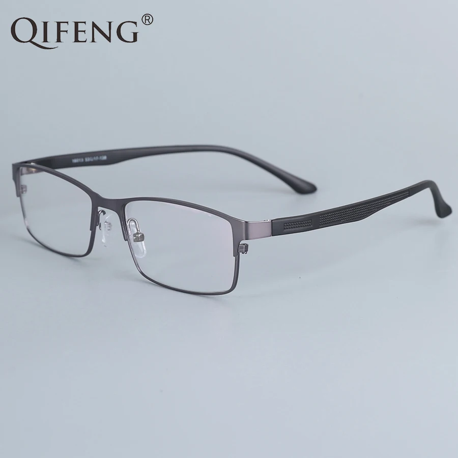 

QIFENG Spectacle Frame Eyeglasses Men Computer Optical Prescription Eye Glasses Frame For Male Transparent Clear Lens QF16013