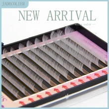 Jadecollier 1 лоток Микс Длина Белый цвет Мода Макияж Наращивание ресниц 12 рядов