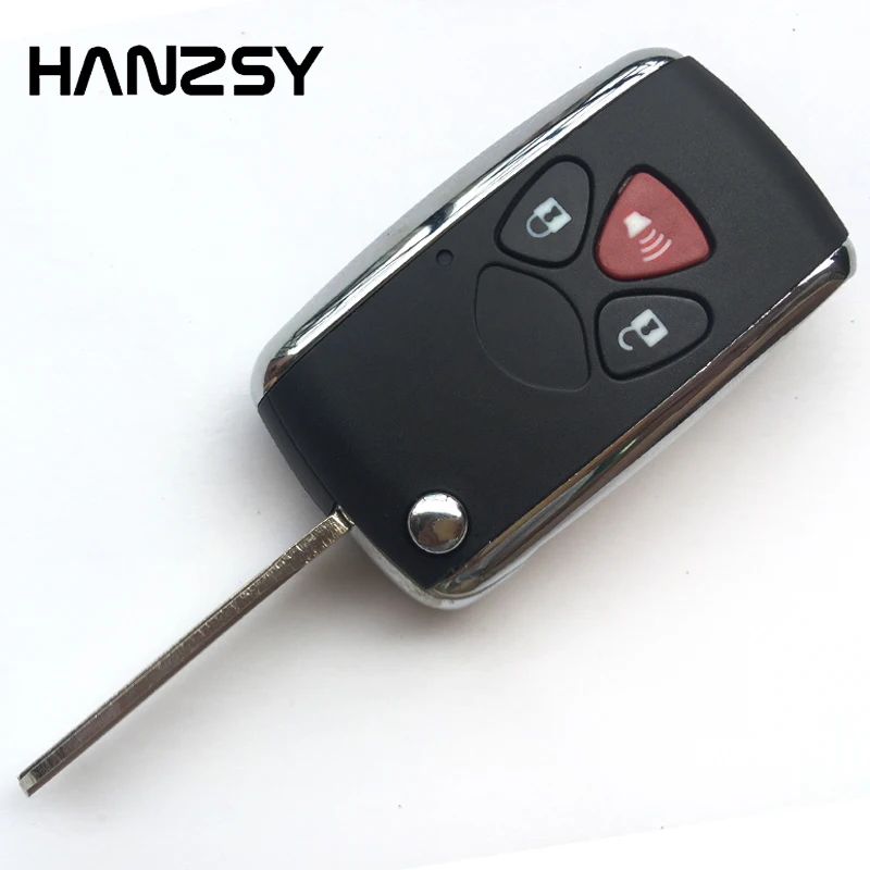 

3 buttons For Toyota Avalon YARIS Camry Corolla Matrix Replacement Flip Folding Remote Car Key shell Fob Case cover Uncut blade