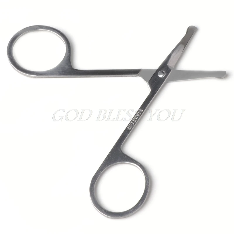 

Fashion Stainless Steel Nose Hair Scissors Ear Facial Trimmers Cut Small Eyebrow Scissors Manicure Round Head Beauty Tools