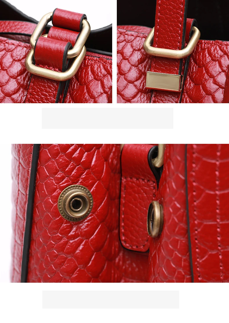 Women genuine leather handbag 17-1