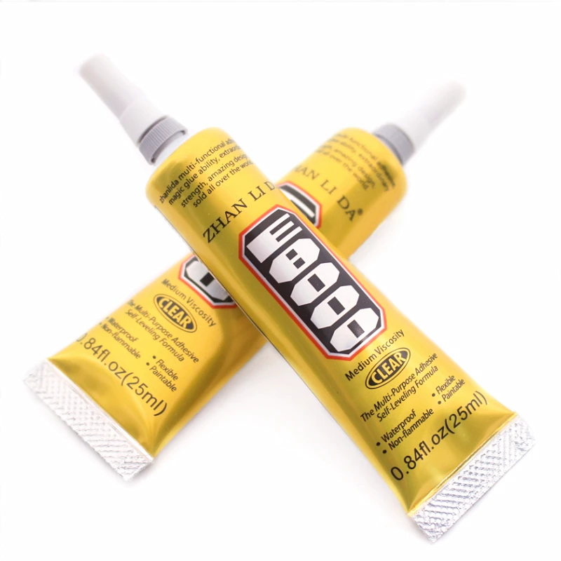 25ml E 8000 liquid glue E8000 crystal ornaments glass mobile phone and